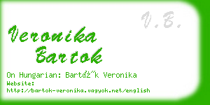 veronika bartok business card